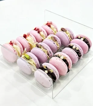 Macarons rosas y lilas