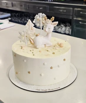 Tarta ciervo invierno