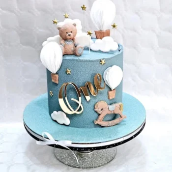 Tarta osito y globos