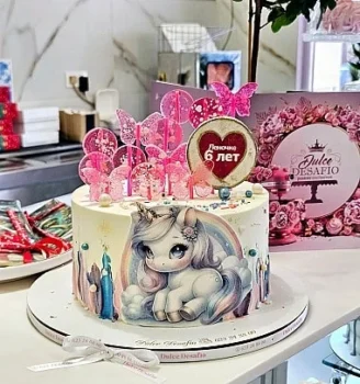 Tarta unicornio colores